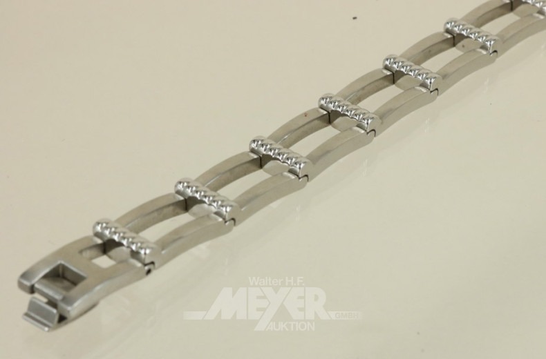 Armband ''ROCHET'', Stahl/Titan