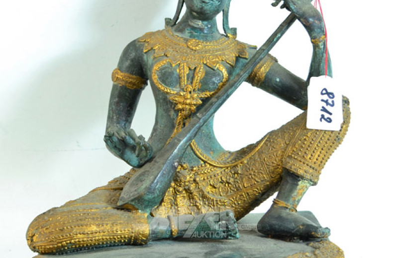 asiat. musizierende Tempeltänzerin,