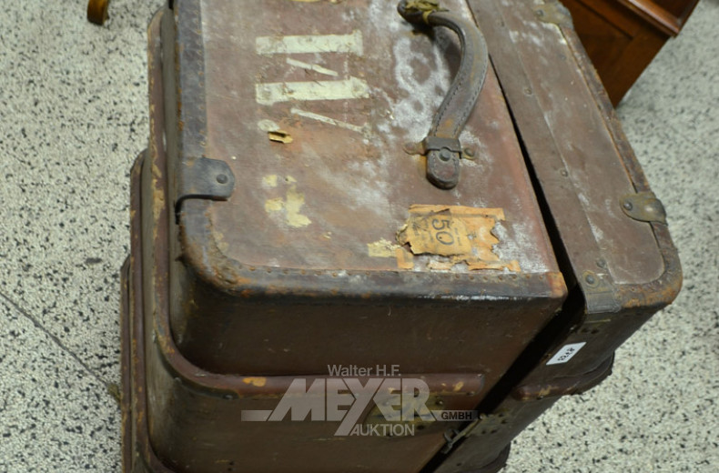 Holzschalen/Überseekoffer, braun