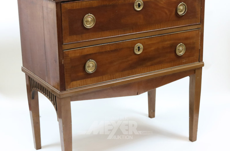 Kommode, Mahagoni, 19 Jh., 2-zügig