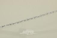 Armband, 585er WG, mit Diamant-Rosen