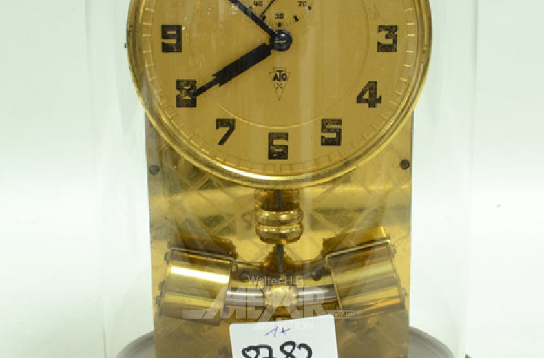 Jahresuhr, ATO, mit Glassturz