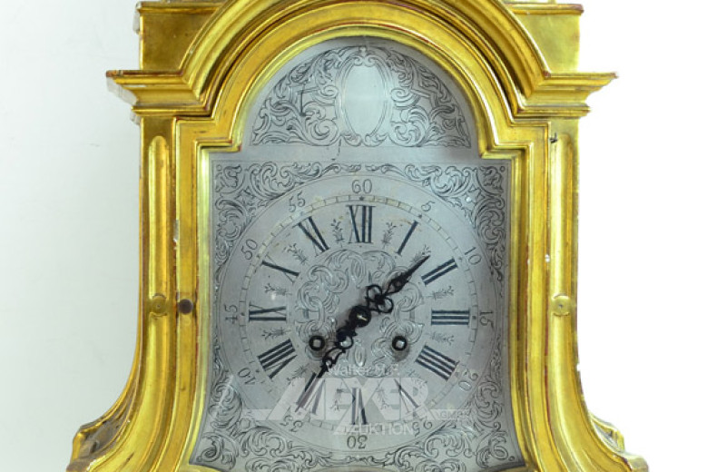 Kaminuhr, goldf. Gehäuse, mit