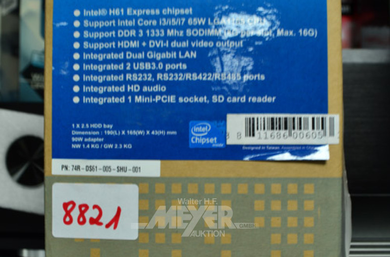 Mini-PC, SHUTTLE DS61V1.1