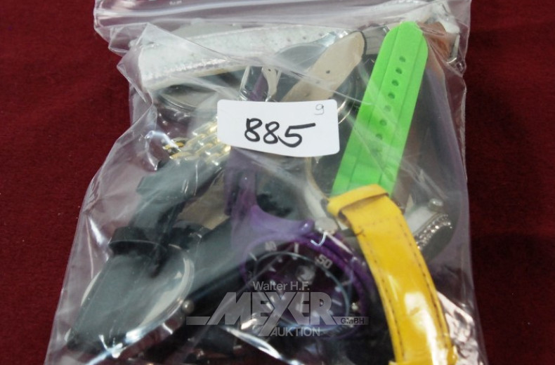 9 versch. Armbanduhren