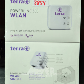 2 Powerline-Adapter, TERRA, WLAN 500, OVP