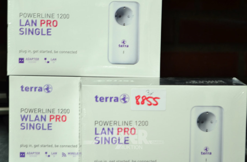 3 Powerline-Adapter, TERRA, LAN Pro 1200