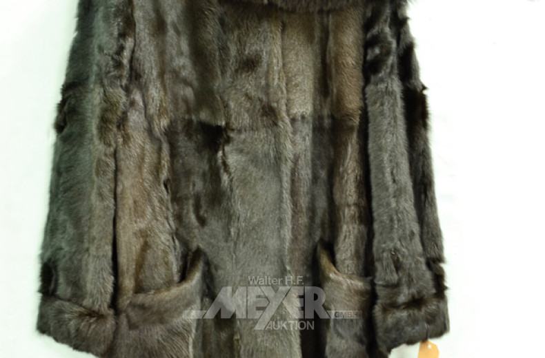 Pelzmantel, dunkelbraun