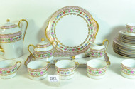 Kaffeeservice, LIMOGES, Blumen- und