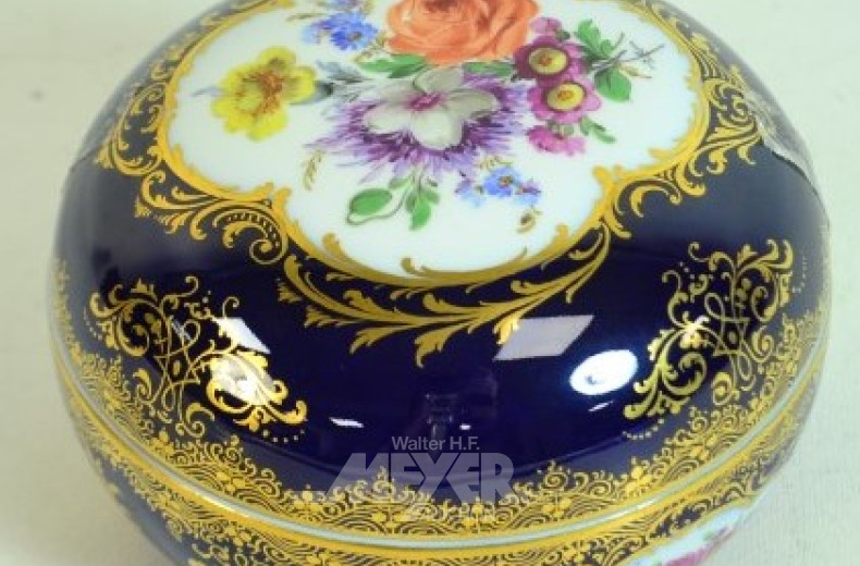 Porz.-Bonboniere, MEISSEN, Kobaltblau