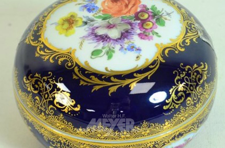 Porz.-Bonboniere, MEISSEN, Kobaltblau