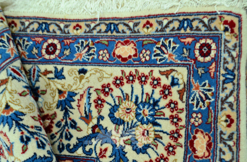 Orient-Teppich, beigegrundig, florales