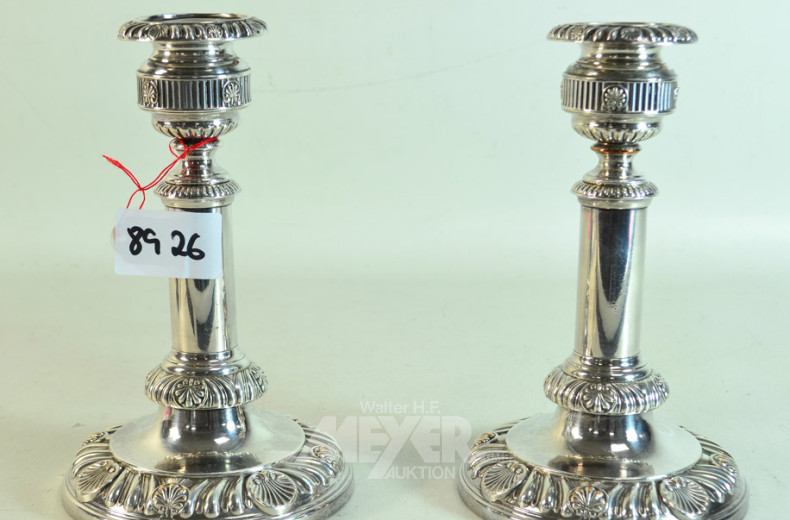 Paar Tischleuchter, je 1-flammig