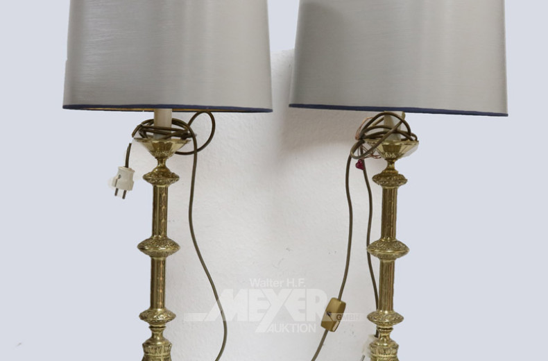 Paar Tischlampen, Barockstil