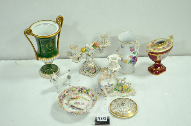 Posten Porzellan, DRESDEN, 8 Teile