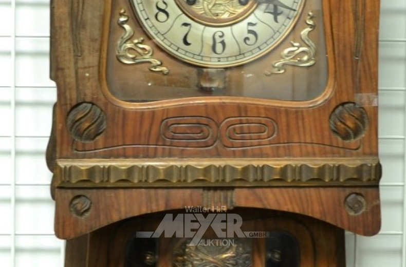 Regulator, Eiche, im Jugendstil