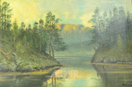 Gemälde ''Fjordansicht''