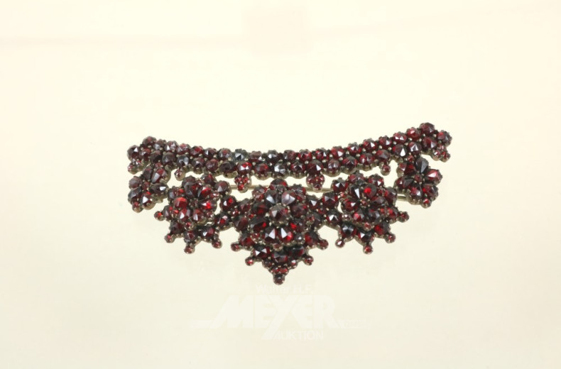 Granatbrosche, vergoldet