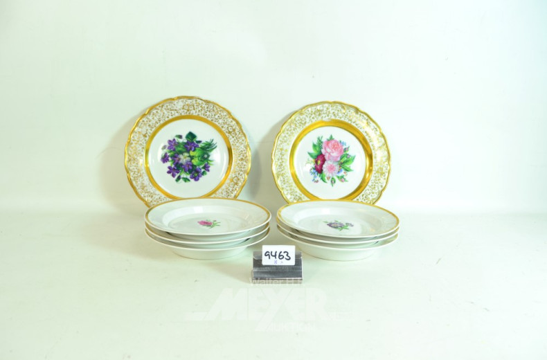 8 Porz.-Kuchenteller, KPM,