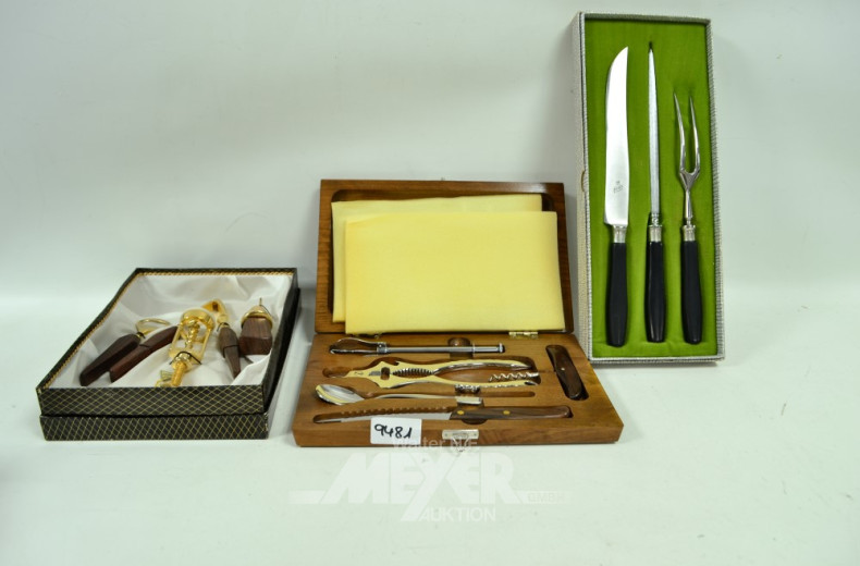 Posten div. Vorlegebestecke,