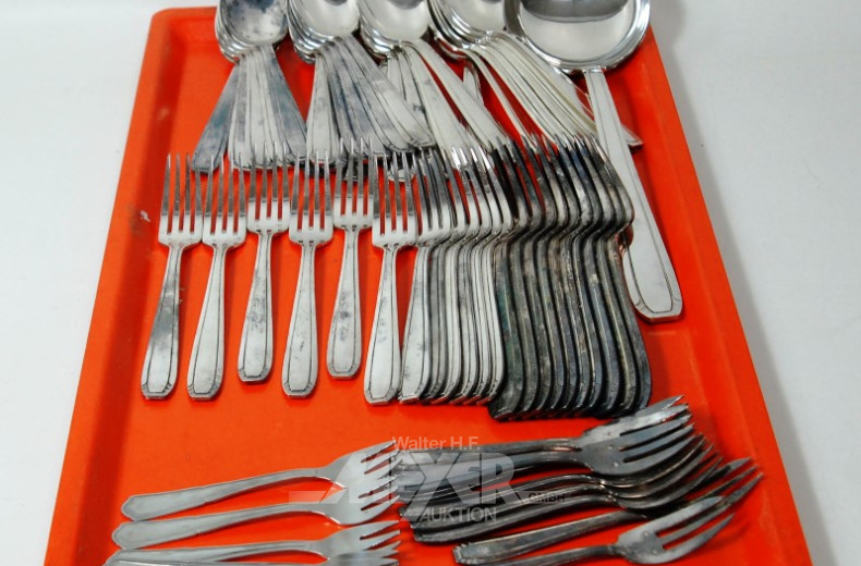 Besteck, Metall verchromt