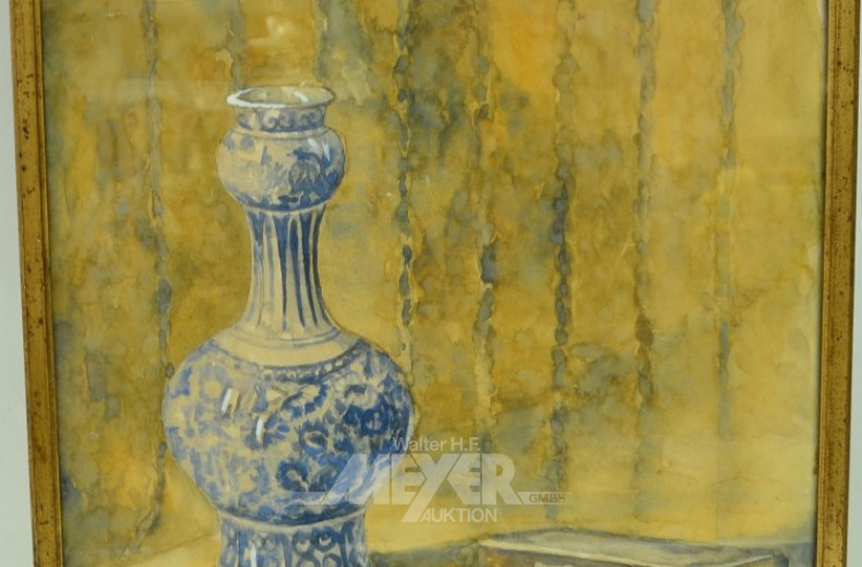 Aquarell ''Stillleben mit Vase''