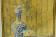 Aquarell ''Stillleben mit Vase''