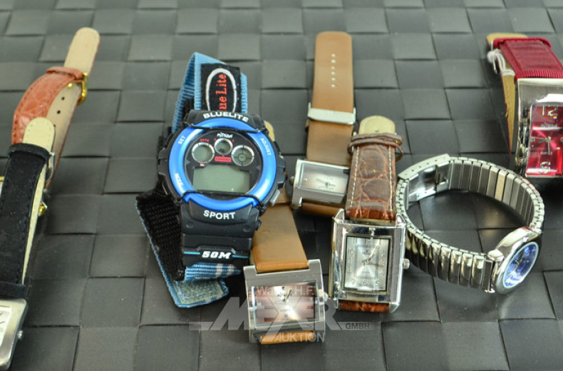 10 versch. Armbanduhren