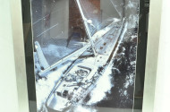 2 Bilder ''Segelboote'', 58 x 73cm,