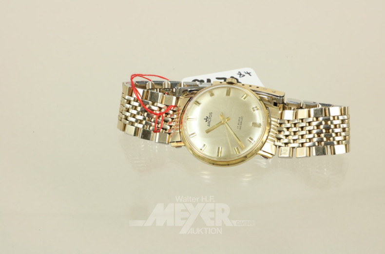 Herrenarmbanduhr ARCTOS, 585er Gelbgold