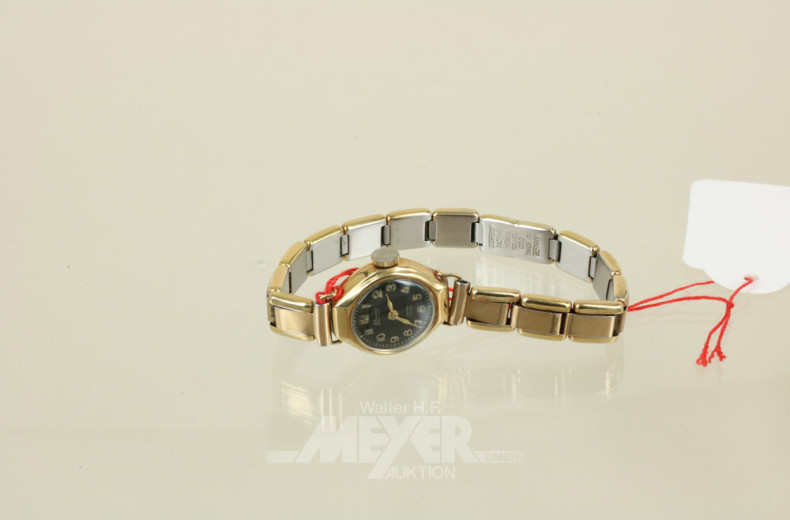 Damenarmbanduhr, 585er Gelbgold,