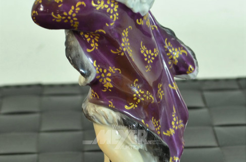 Porzellanfigur, ''Schlittschuhläufer'',