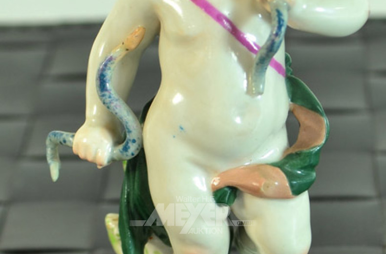 Porzellanfigur, ''Jüngling mit Schlange''