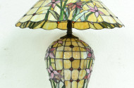 Tischlampe im Tiffanystil ''Blumenmotiv''