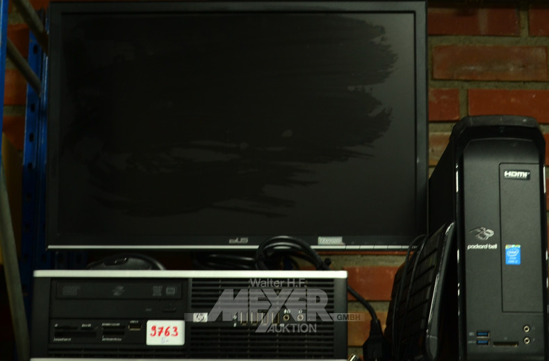 2 PC's, HP u. PACKARD BELL