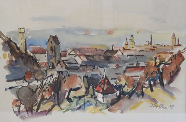 Aquarell ''Stadtansicht''