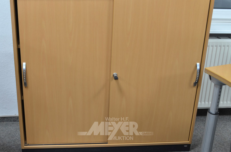 Aktenschrank, mit Schiebetüren,