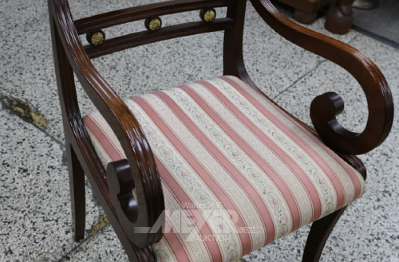 Tischgruppe, Mahagoni, best. ausd: