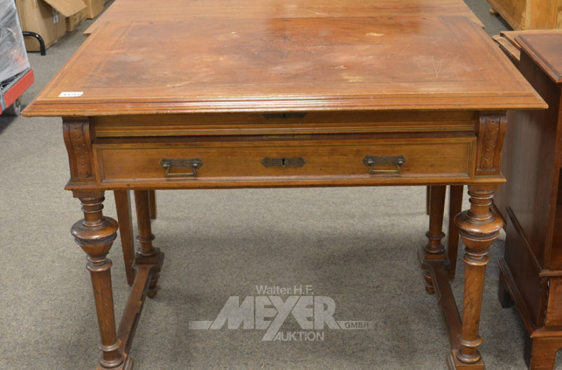 Gründerzeit-Schreibtisch, Mahagoni,