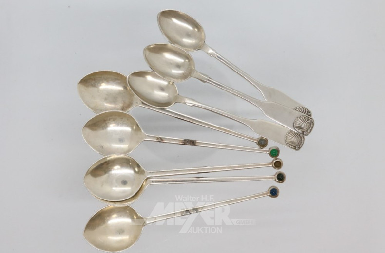 Bowlenlöffel, 8 Kaffeelöffel,