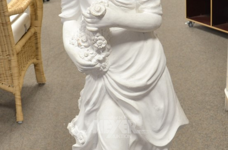 schwere Steingut-Gartenfigur