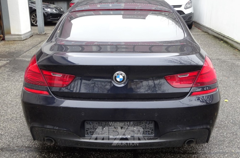 BMW 640d xDrive Gran Coupe, schwarz