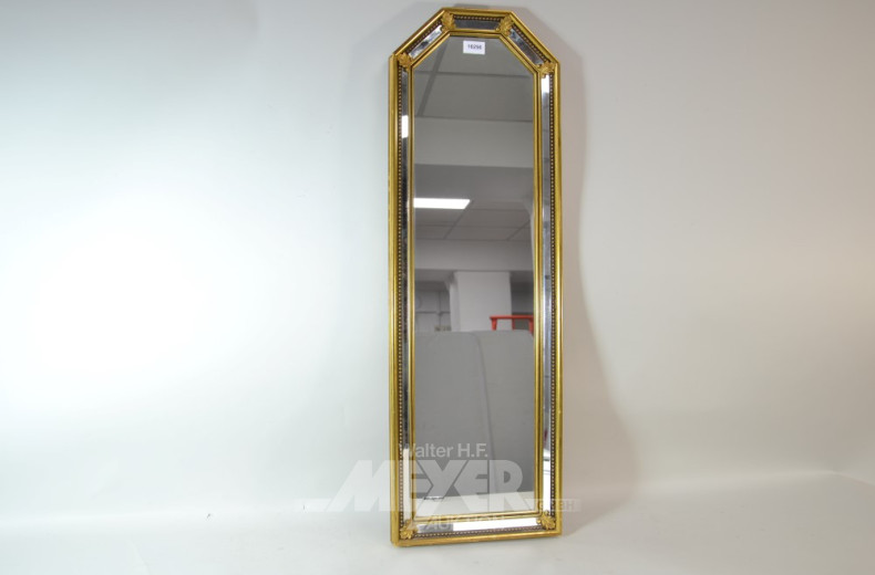 goldfarbener Wandspiegel 84 x 22 cm
