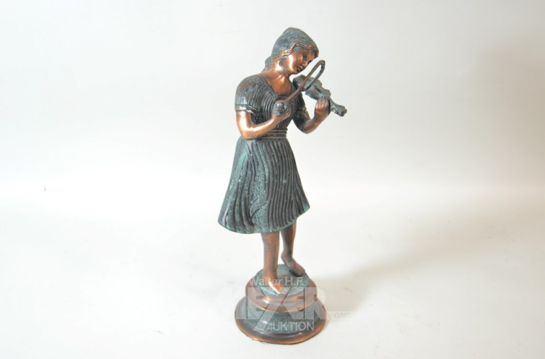 Bronze-Figur, ''Geigenspielerin''