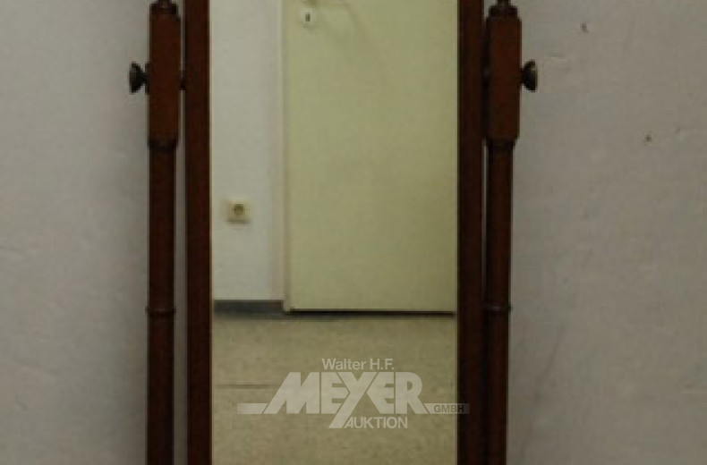 Stand-Ankleidespiegel, Mahagoni,