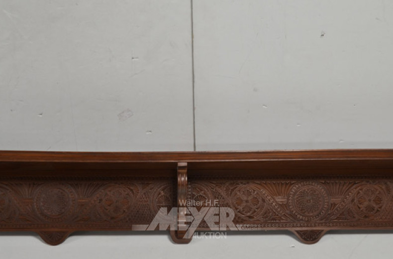 Wandbord, Nußbaum, Höhe 170 cm