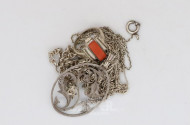 kl. Posten Silberschmuck, u.a.