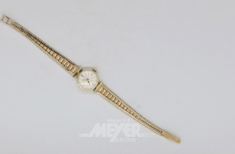 kl. Damenarmbanduhr, 585er GG, DUCADO,