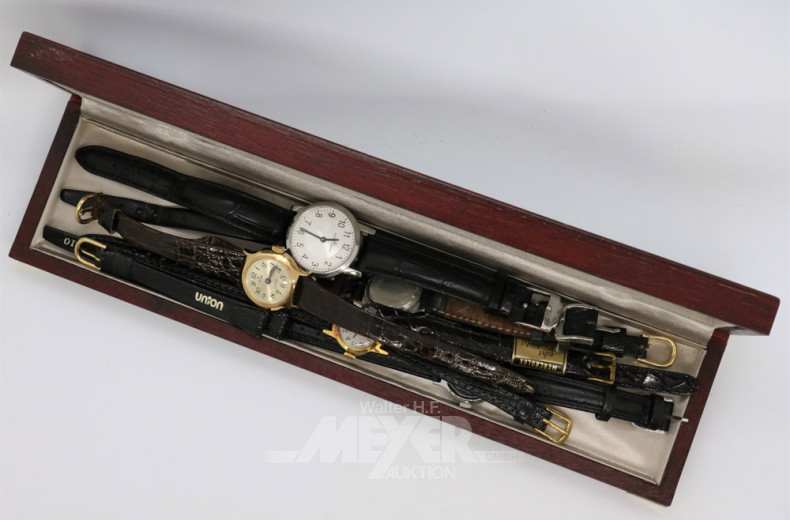 7 versch. kl. Damenarmbanduhren,