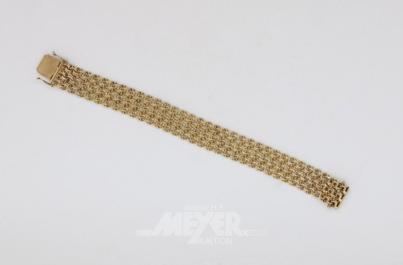 breites Armband, 333er GG, S-Panzer